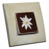 Interrupteur décoré Edelweiss L.FAYS