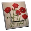 Interrupteur décoré Coquelicots