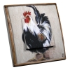 Interrupteur décoré Coq
