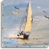 TABLEAU UNO 20X20  SOLEIL SUR VOILE